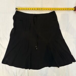 Eileen Fisher Silk Black Skirt